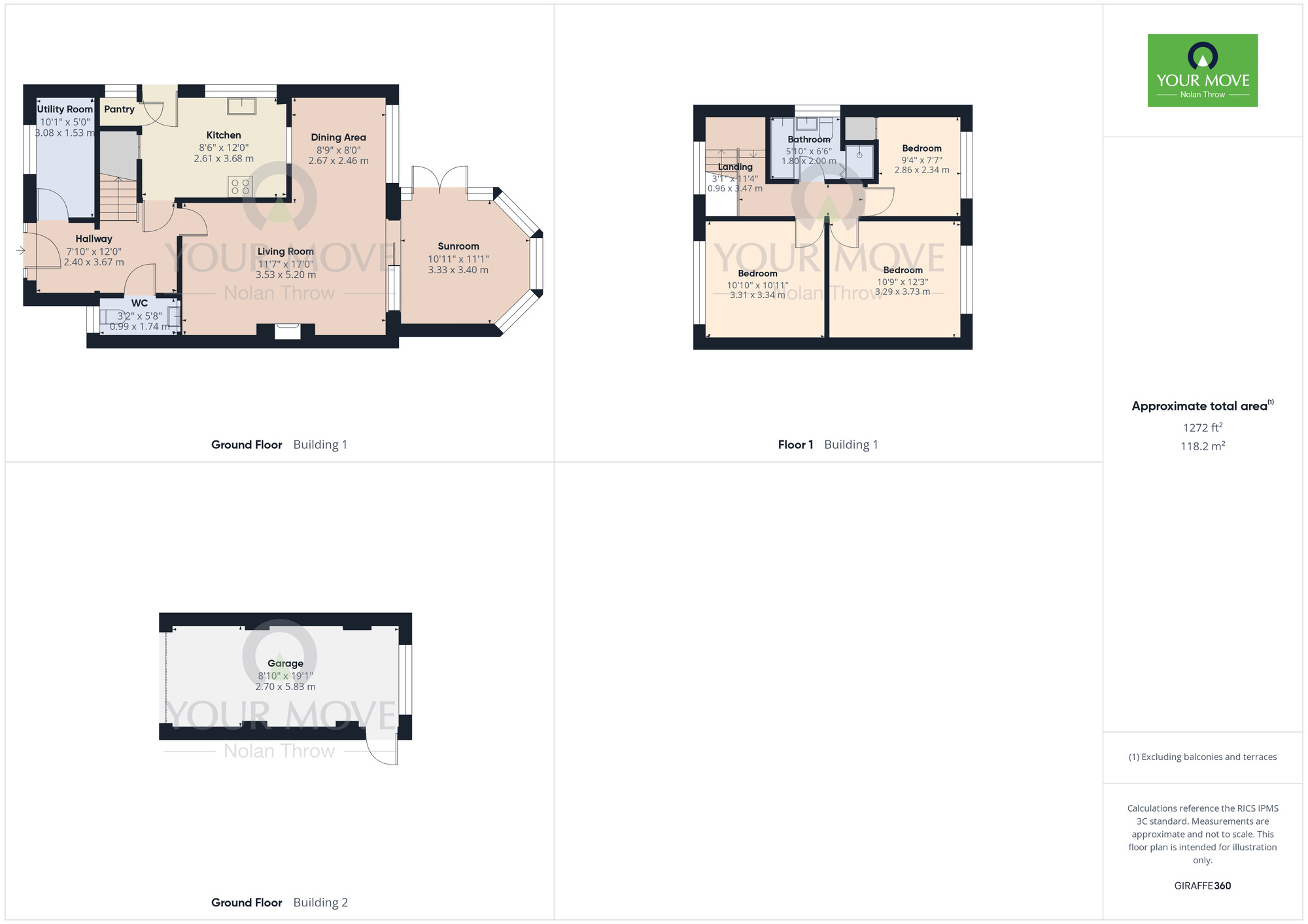 Floorplan of 3 bedroom Semi Detached House for sale, School Lane, Harpole, Northamptonshire, NN7