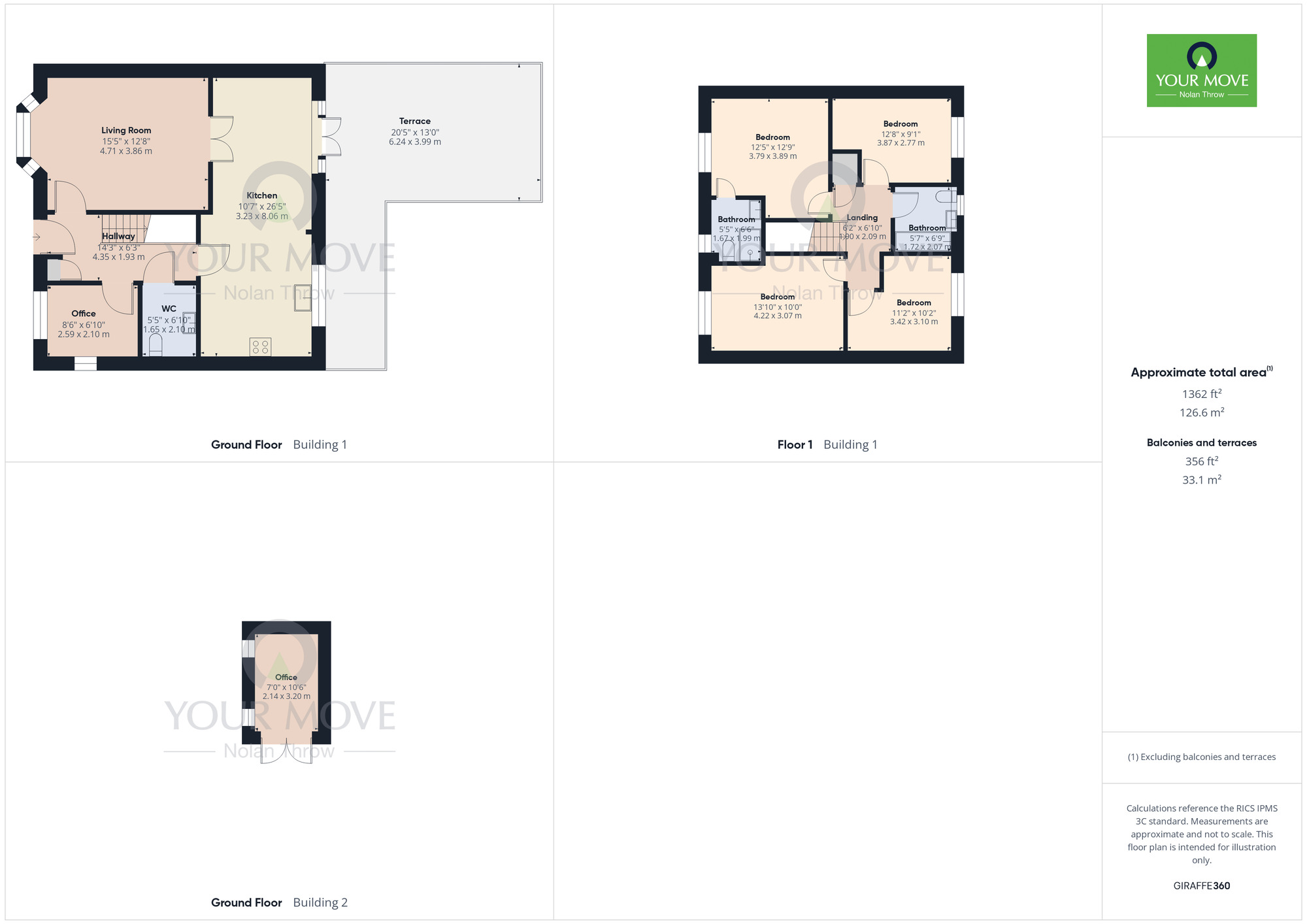 Floorplan of 4 bedroom Detached House for sale, Edgcote End, Northampton, Northamptonshire, NN5