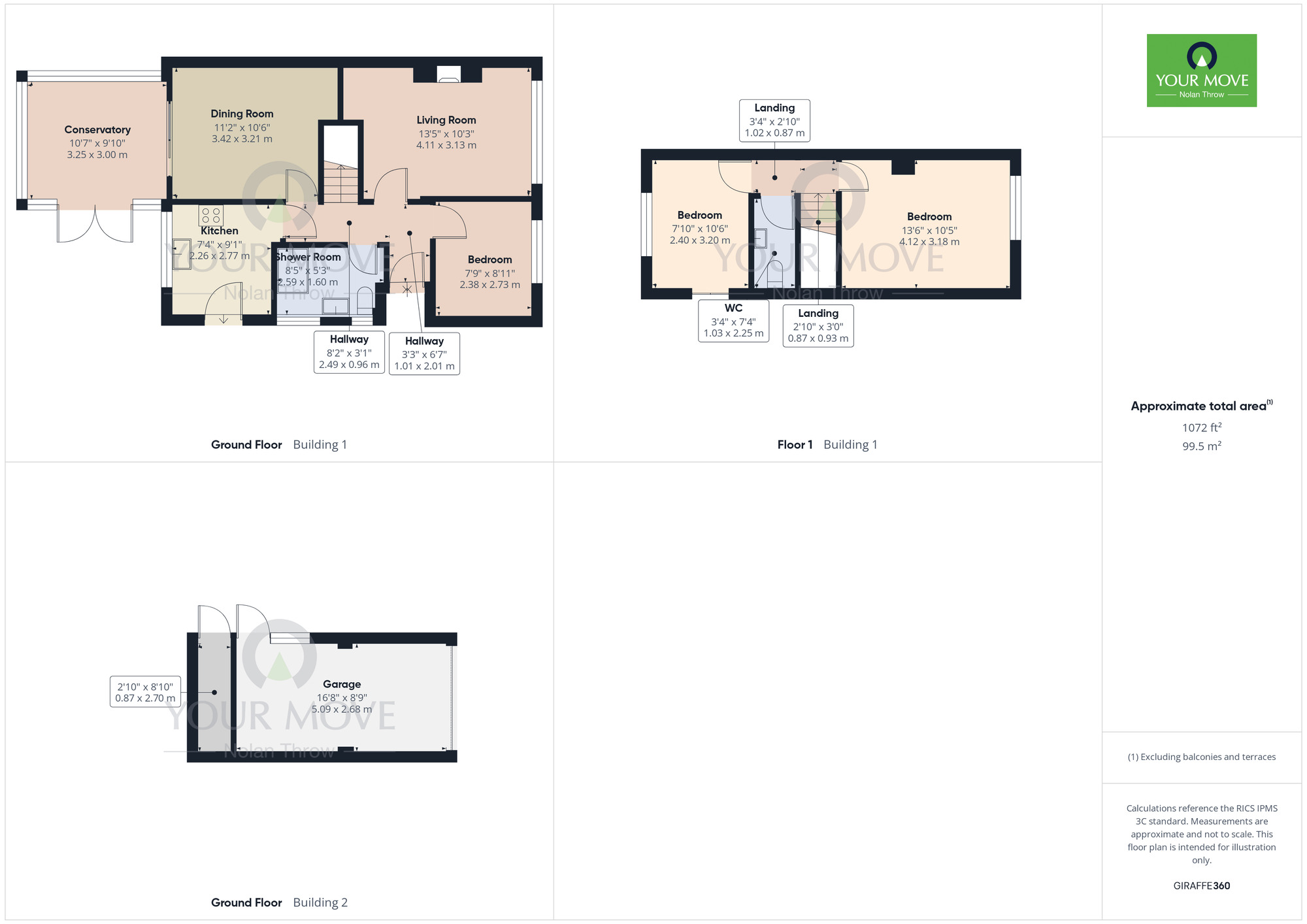 Floorplan of 3 bedroom Semi Detached House for sale, Park Lane, Duston, Northamptonshire, NN5