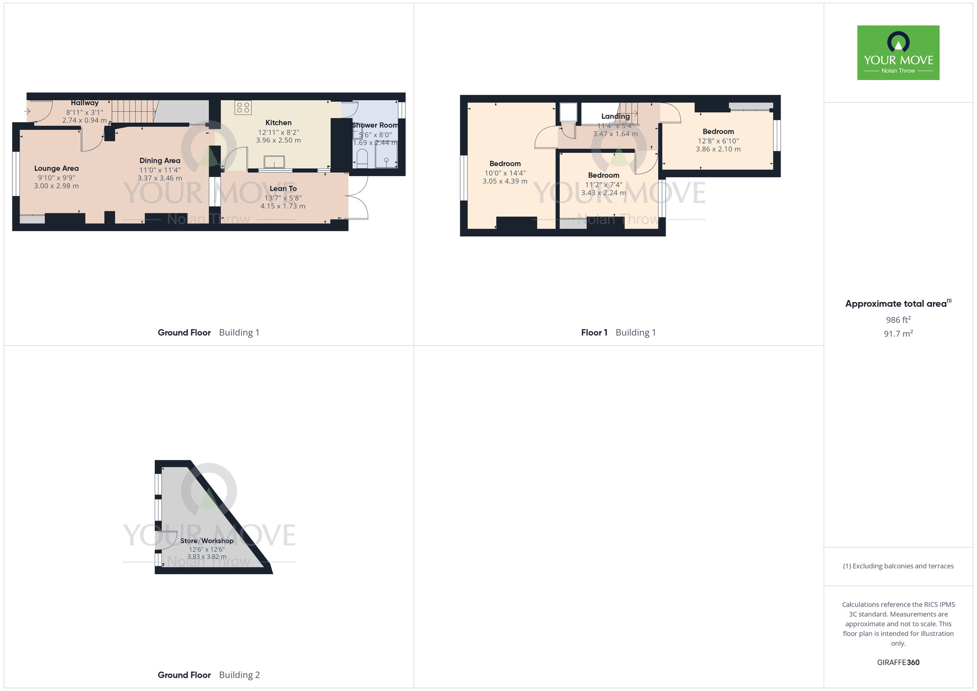 Floorplan of 3 bedroom Mid Terrace House for sale, Ashwood Road, Duston, Northampton, NN5
