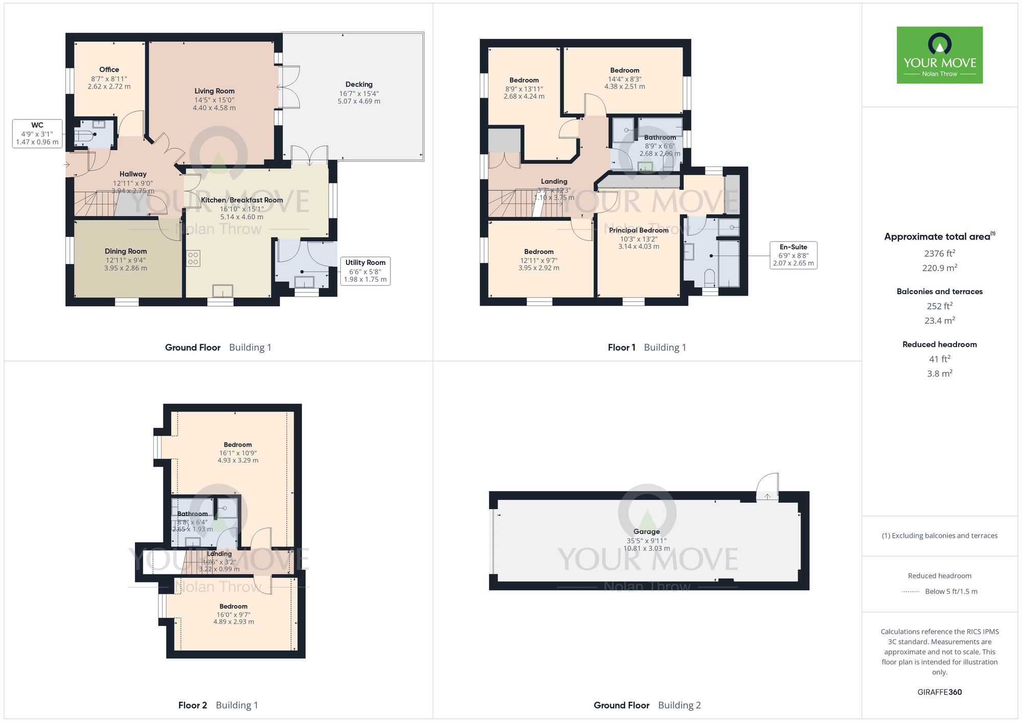 Floorplan of 6 bedroom Detached House for sale, Reg Partridge Close, Duston, Northamptonshire, NN5