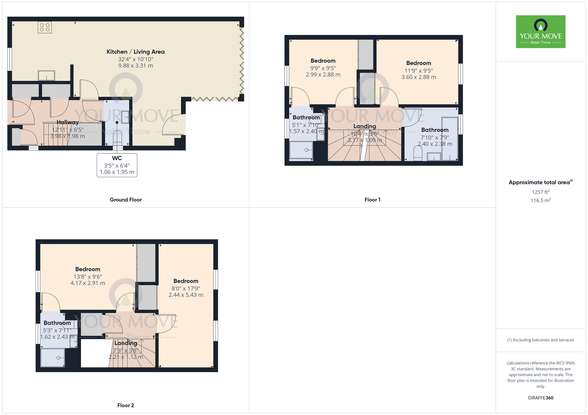Floorplan of 4 bedroom Detached House for sale, Harrington Drive, Upton, Northampton, NN5