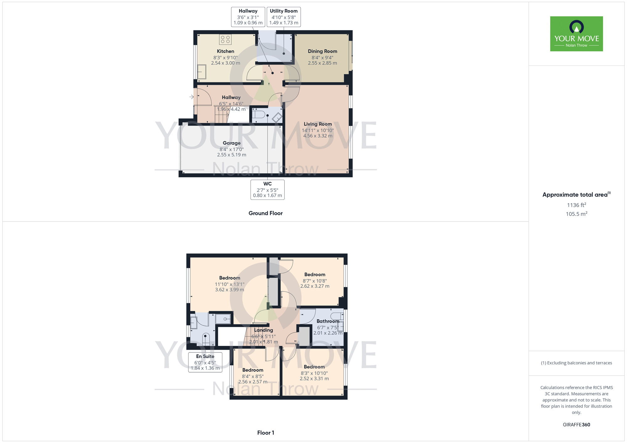 Floorplan of 4 bedroom Detached House for sale, Hawkstone Close, Duston, Northamptonshire, NN5