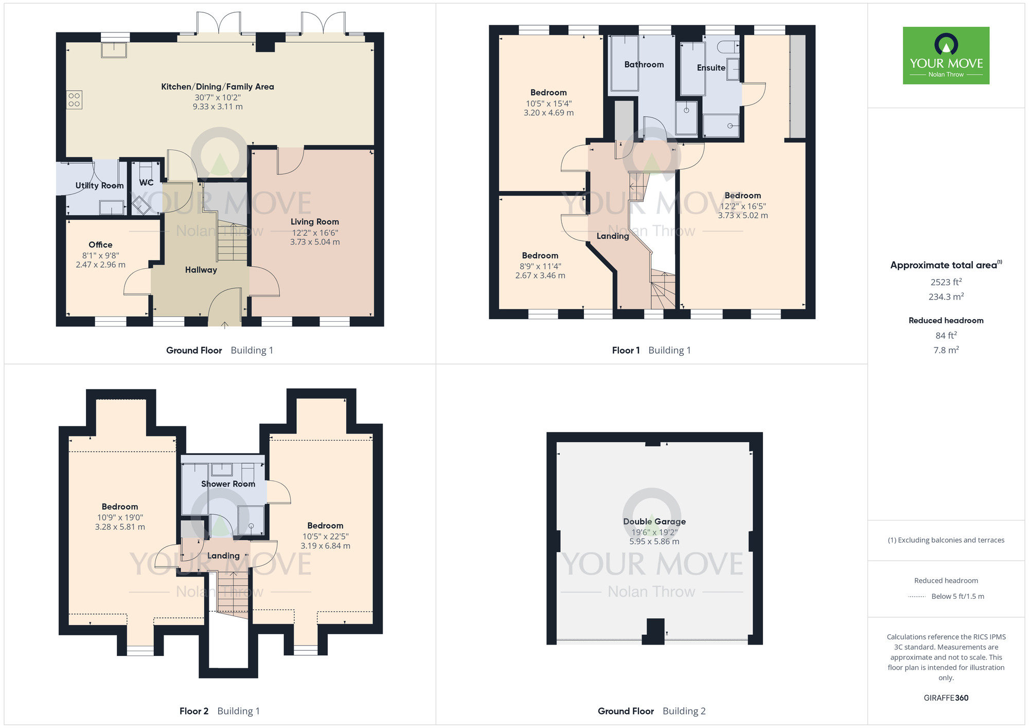 Floorplan of 5 bedroom Detached House for sale, Line Way, Earls Barton, Northamptonshire, NN6