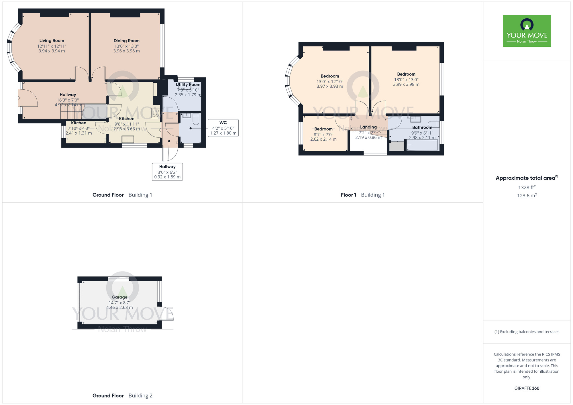 Floorplan of 3 bedroom Detached House for sale, Millway, Duston, Northampton, NN5