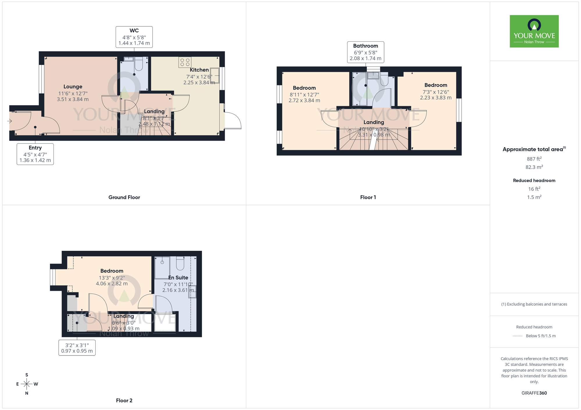 Floorplan of 3 bedroom Semi Detached House to rent, Hanafey Way, Harlestone Grange, Northamptonshire, NN5