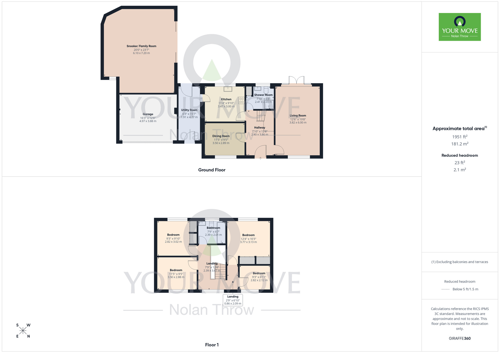 Floorplan of 4 bedroom Detached House for sale, Rosevilla Farm, Main Road, Northampton, NN5