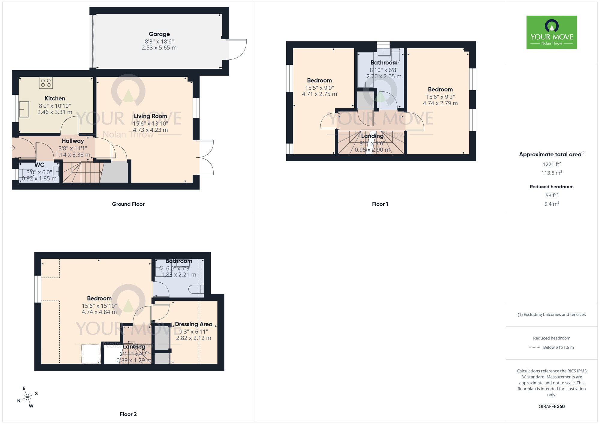 Floorplan of 3 bedroom Semi Detached House for sale, Milburn Drive, Northampton, Northamptonshire, NN5