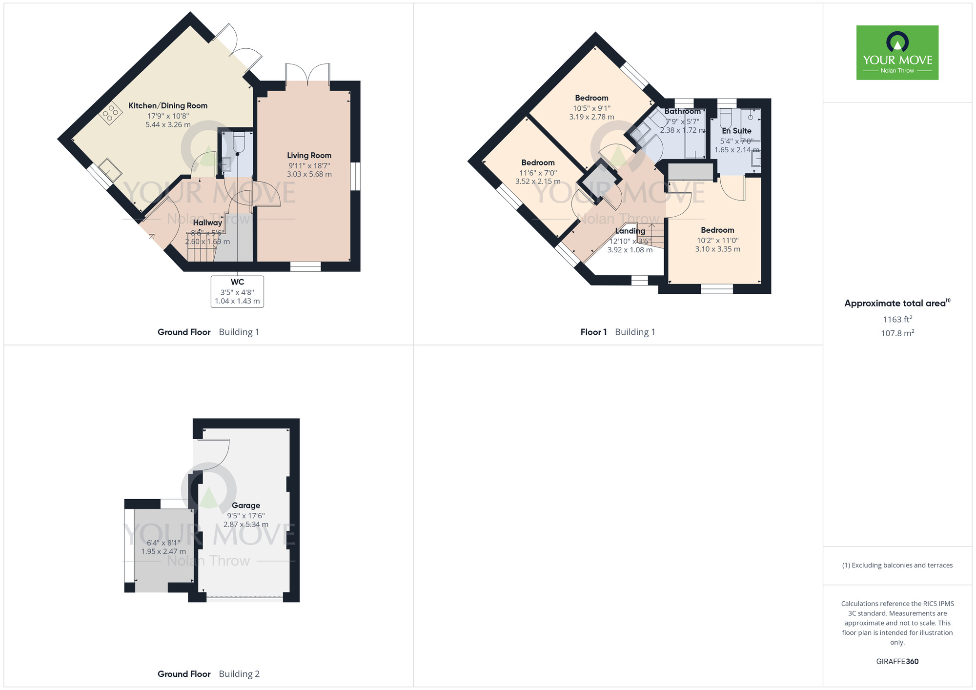 Floorplan of 3 bedroom Detached House for sale, York Way, Harlestone Manor, Northamptonshire, NN5