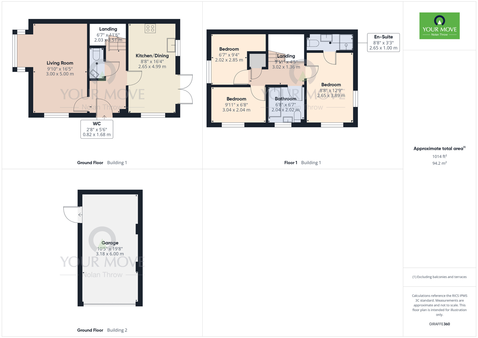 Floorplan of 3 bedroom Detached House to rent, Burnham Way, Long Buckby, Northamptonshire, NN6