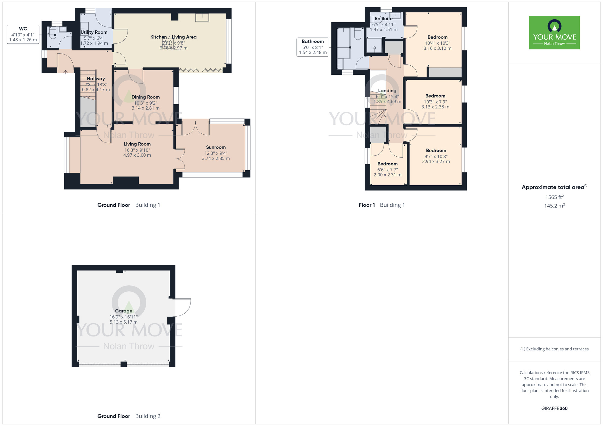 Floorplan of 4 bedroom Detached House to rent, Duston Wildes, Duston, Northamptonshire, NN5