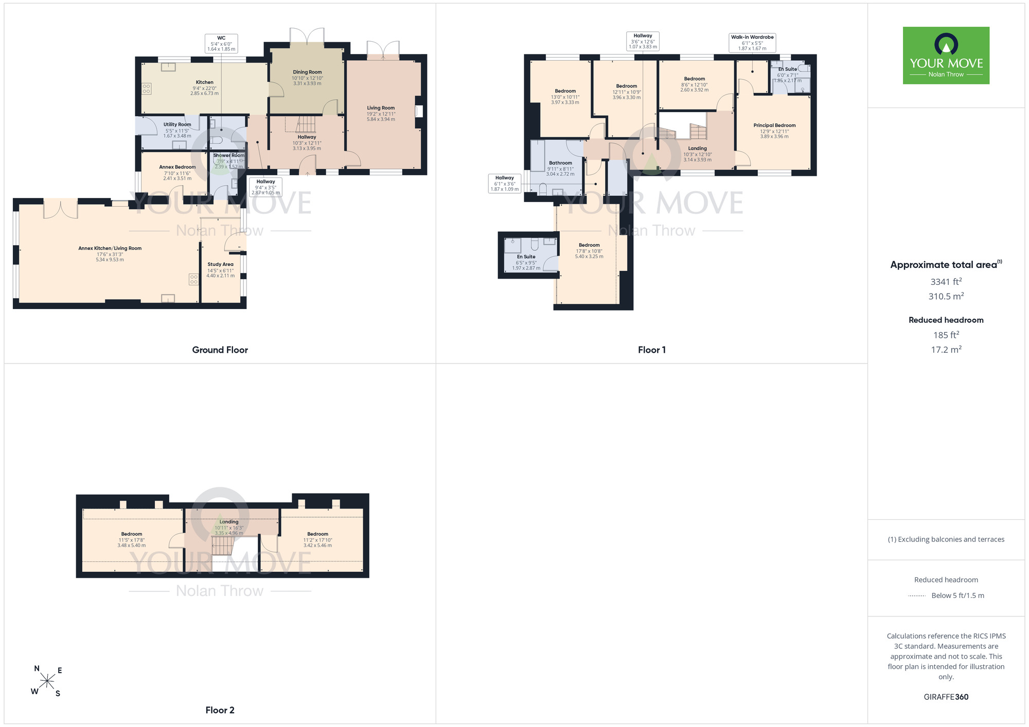 Floorplan of 7 bedroom Detached House for sale, The Woodlands, Harlestone Road, Northampton, NN5
