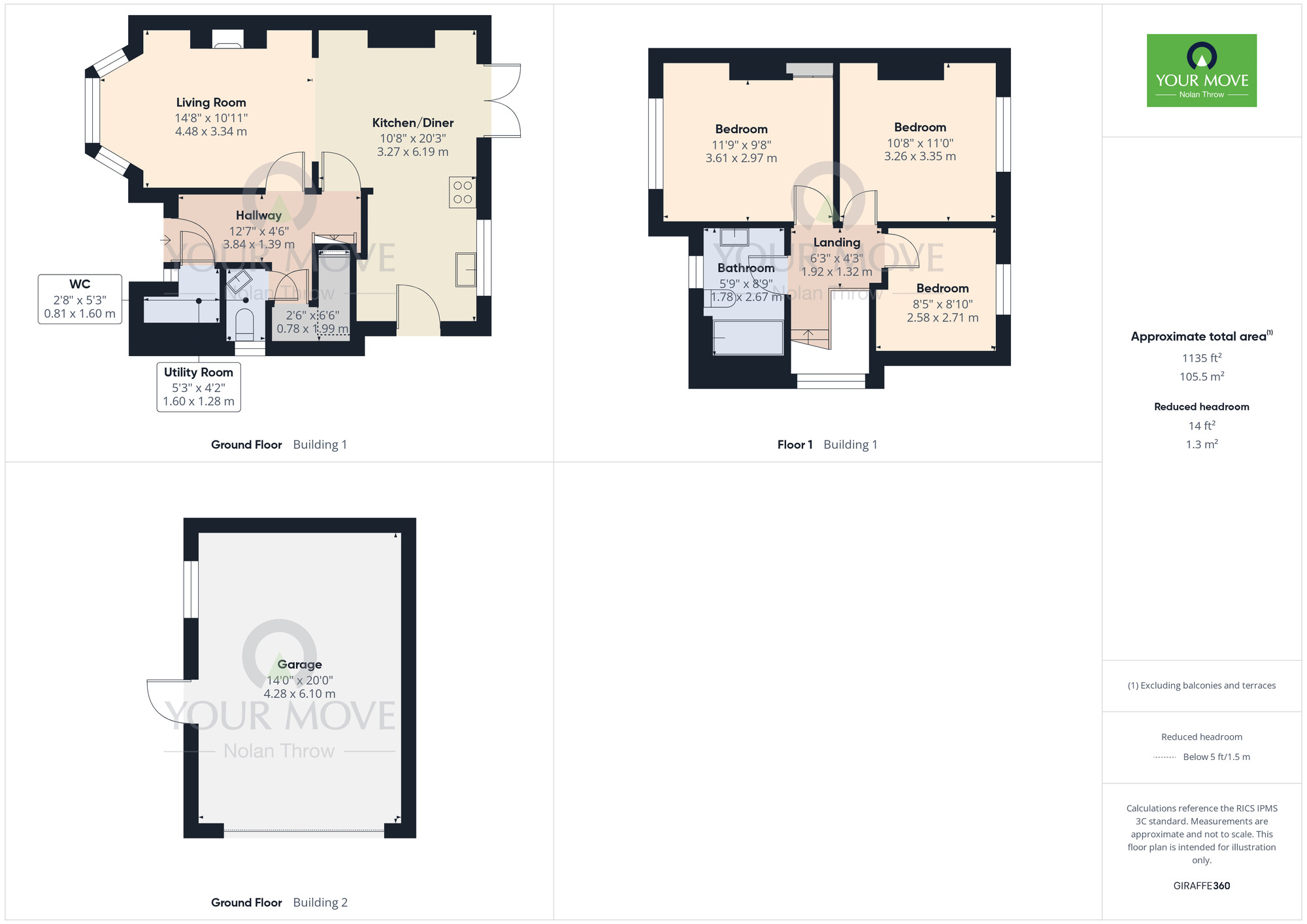 Floorplan of 3 bedroom Semi Detached House to rent, Baring Road, St James, Northamptonshire, NN5