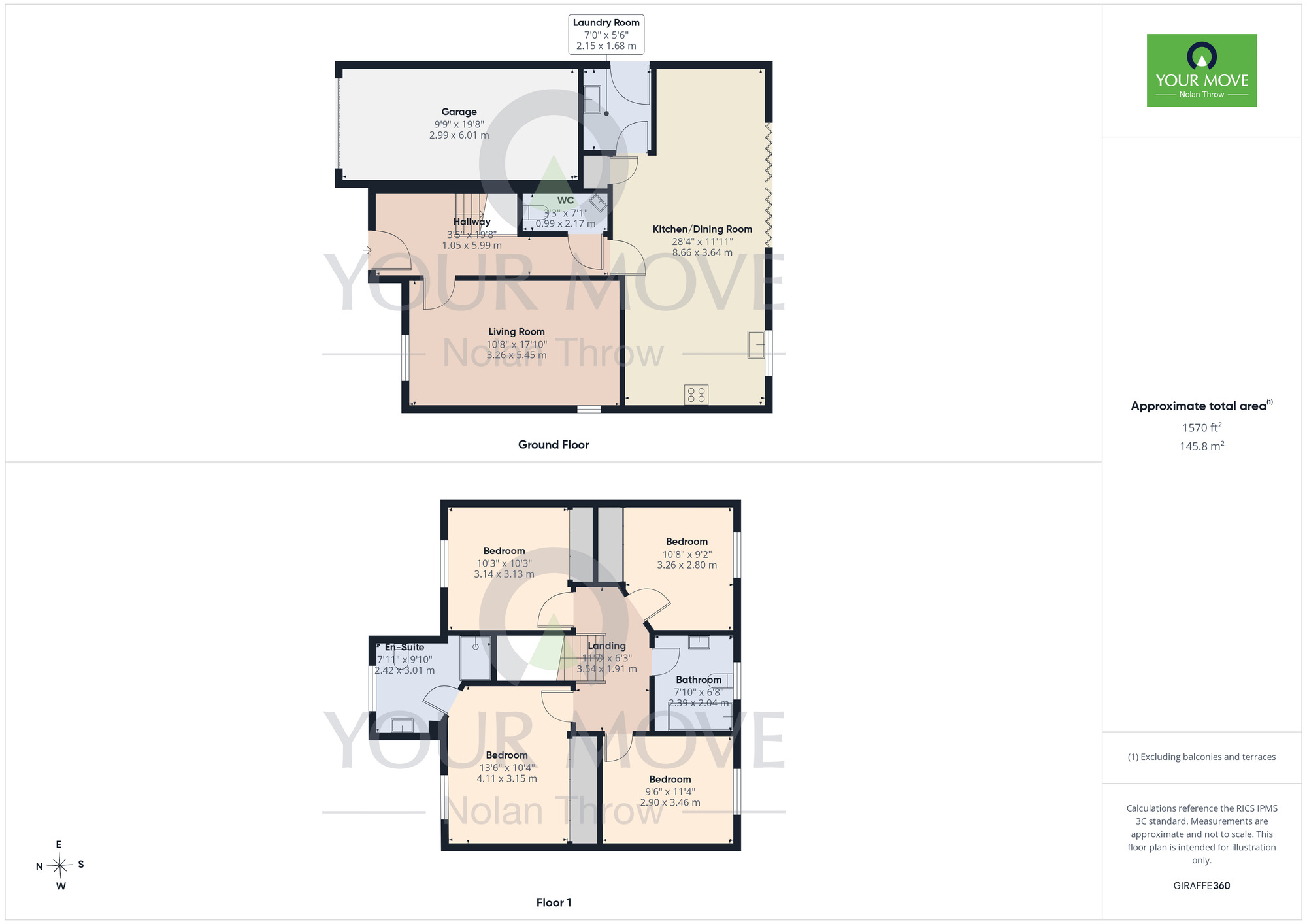 Floorplan of 4 bedroom Detached House for sale, James Close, Upton, Northamptonshire, NN5