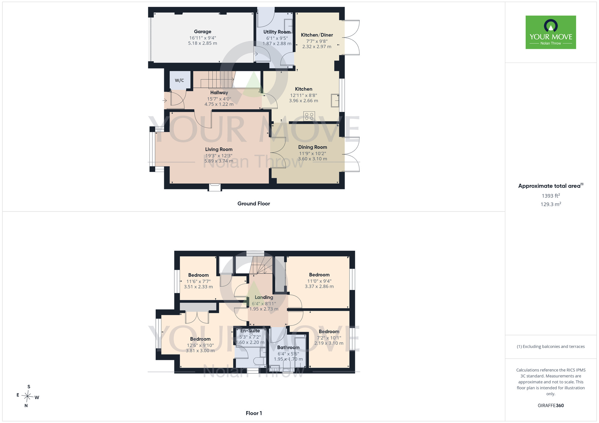 Floorplan of 4 bedroom Detached House for sale, Brunel Drive, Upton, Northamptonshire, NN5
