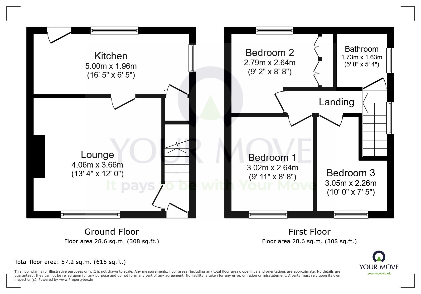 Floorplan of 3 bedroom Semi Detached House for sale, Beechy Avenue, Eastbourne, East Sussex, BN20