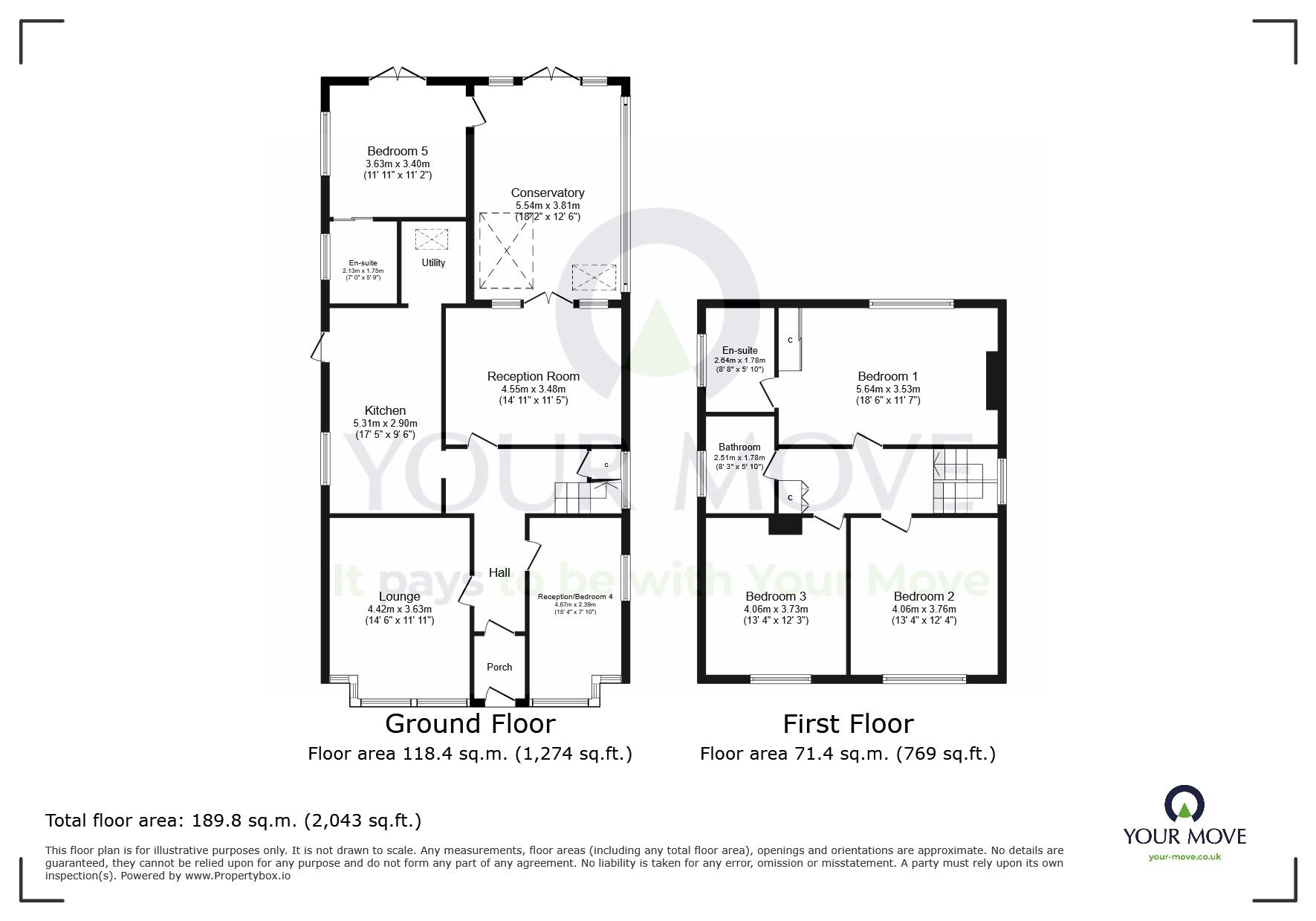 Floorplan of 4 bedroom Detached House for sale, Brodrick Road, Eastbourne, East Sussex, BN22