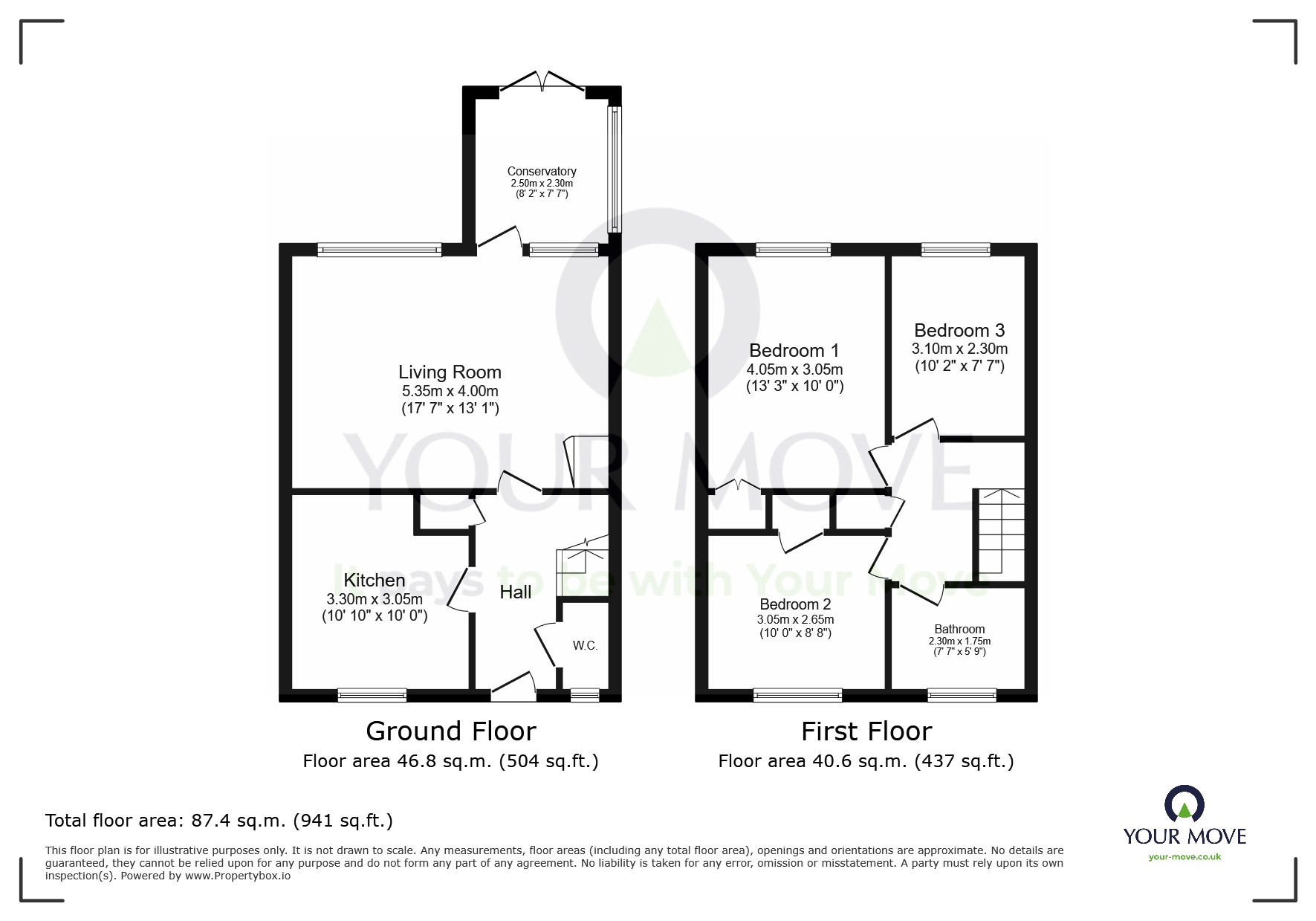 Floorplan of 3 bedroom Mid Terrace House to rent, Delavall Walk, Eastbourne, East Sussex, BN23