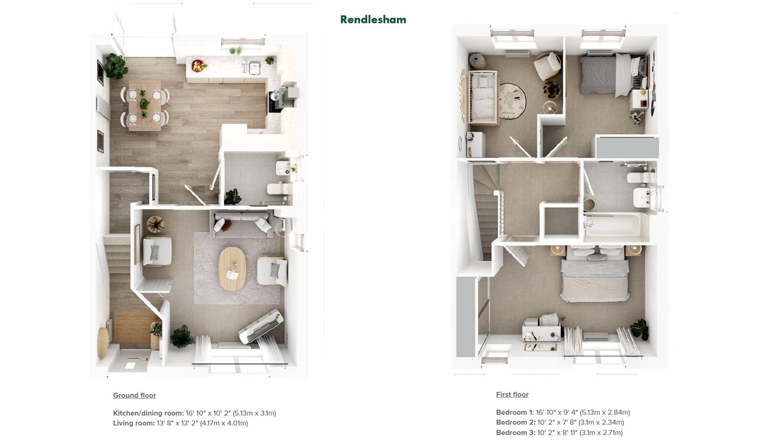 Floorplan of 3 bedroom Semi Detached House for sale, Gander Way, Stone Cross, East Sussex, BN24