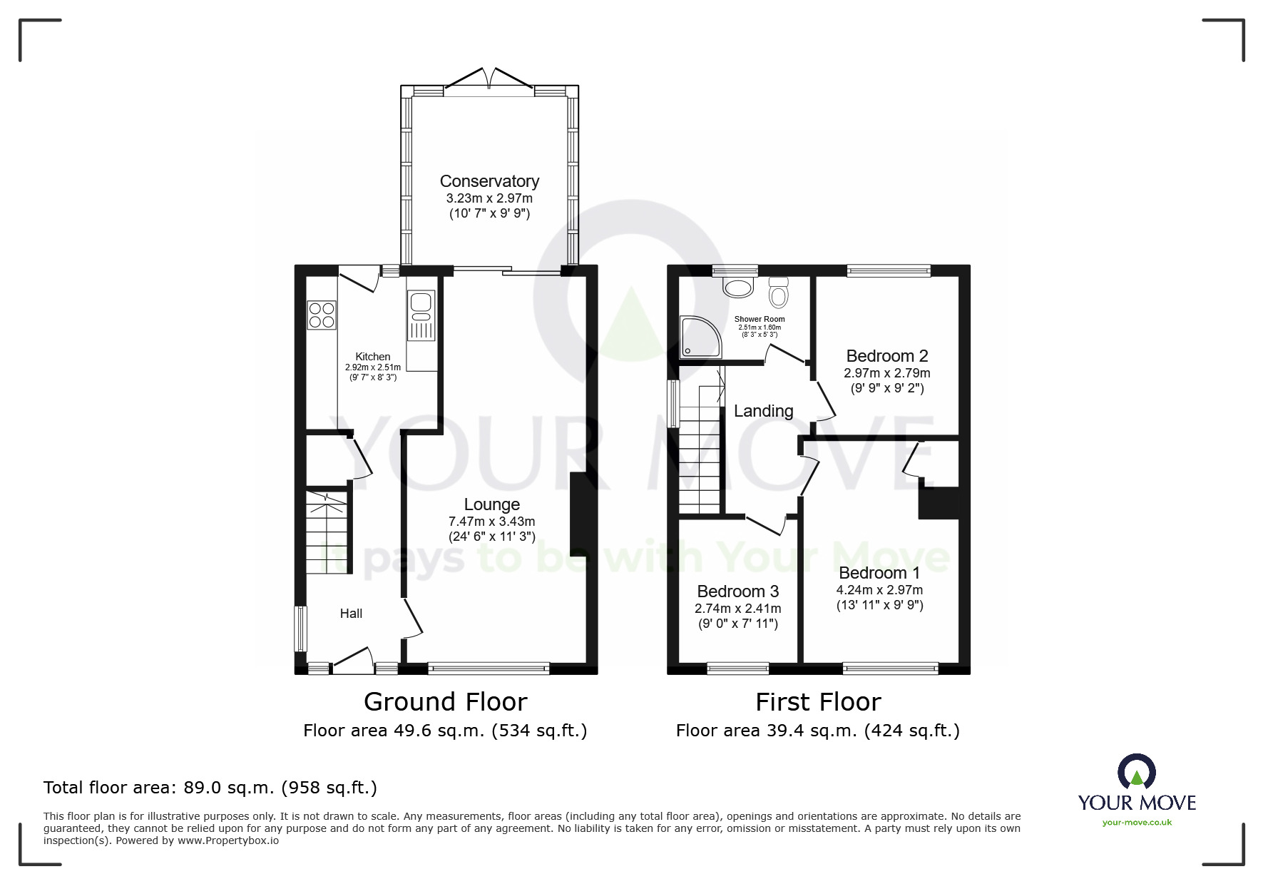 Floorplan of 3 bedroom Semi Detached House for sale, Aylesbury Avenue, Eastbourne, East Sussex, BN23