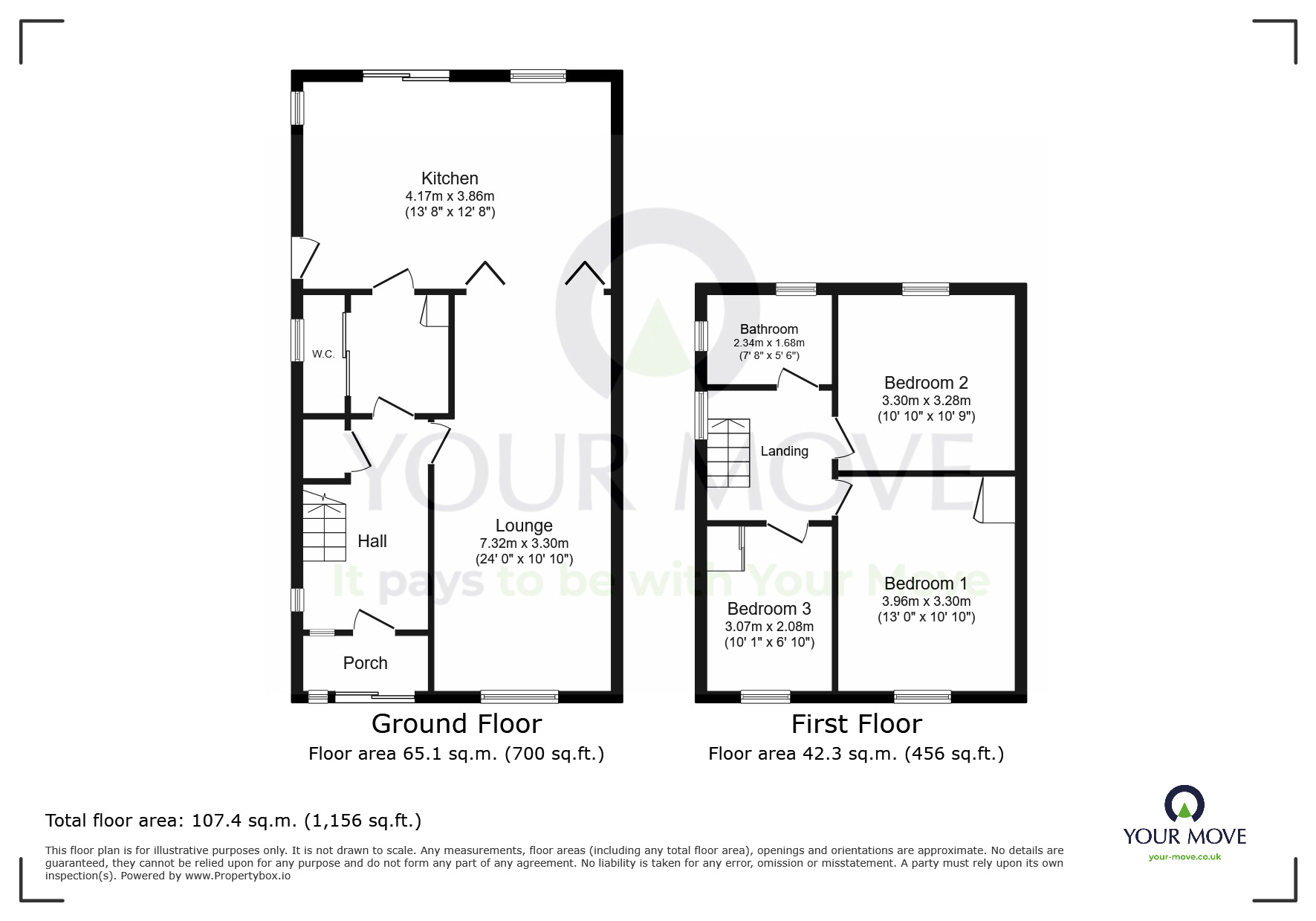 Floorplan of 3 bedroom Semi Detached House for sale, Princes Road, Eastbourne, East Sussex, BN23