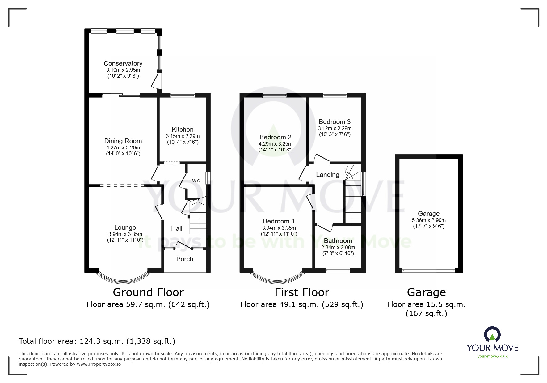 Floorplan of 3 bedroom Semi Detached House for sale, Moy Avenue, Eastbourne, East Sussex, BN22