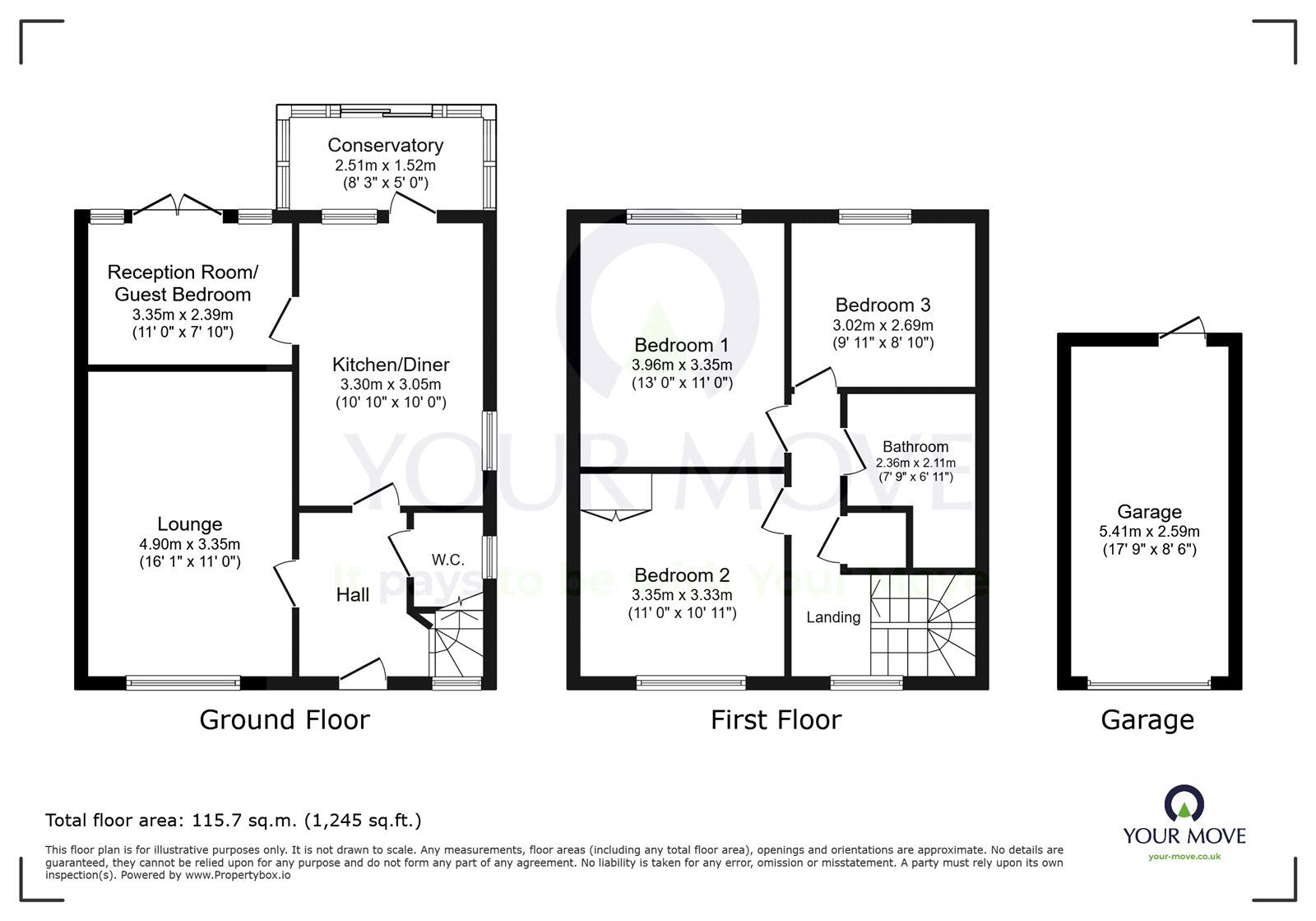 Floorplan of 3 bedroom Semi Detached House for sale, St. Anthonys Avenue, Eastbourne, East Sussex, BN23