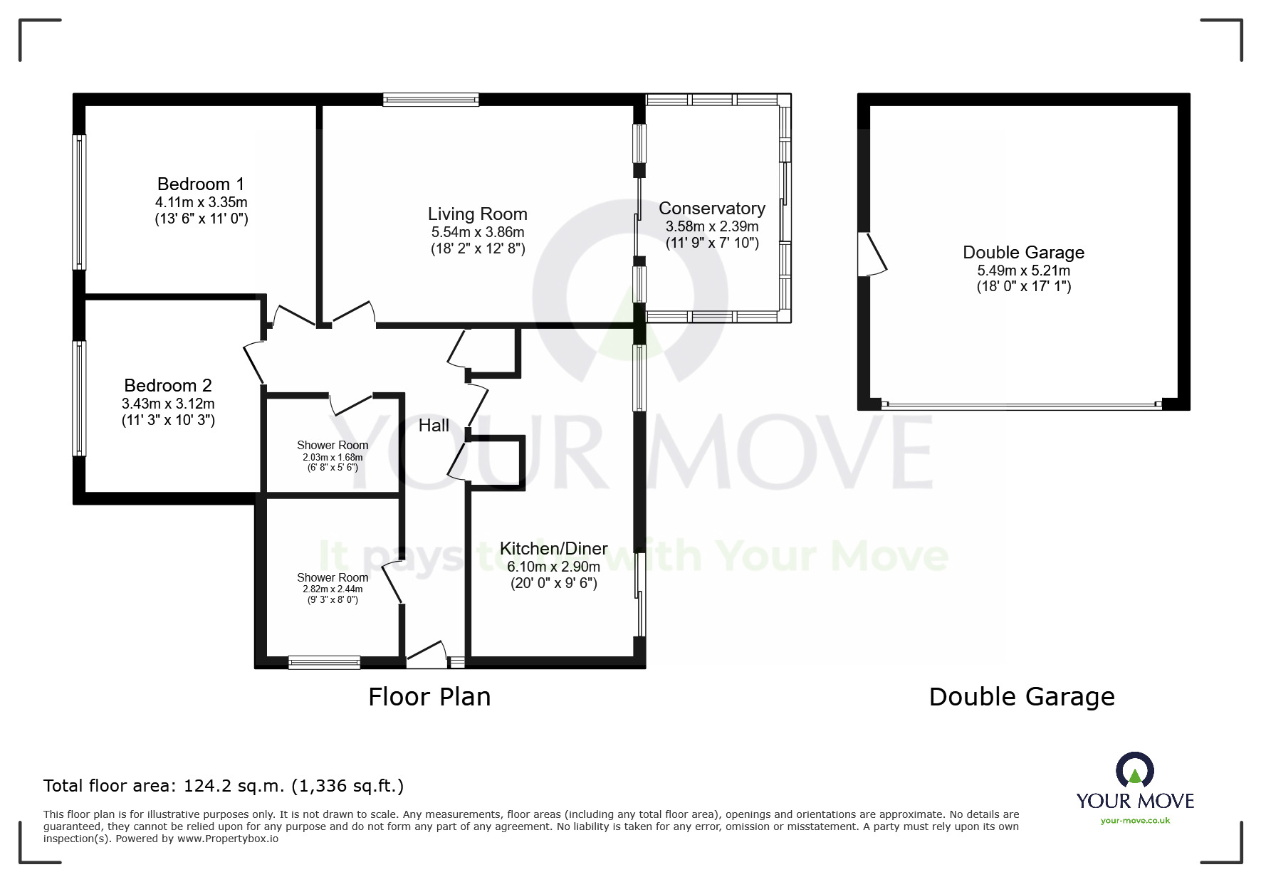 Floorplan of 2 bedroom Detached Bungalow for sale, Beatty Road, Eastbourne, East Sussex, BN23