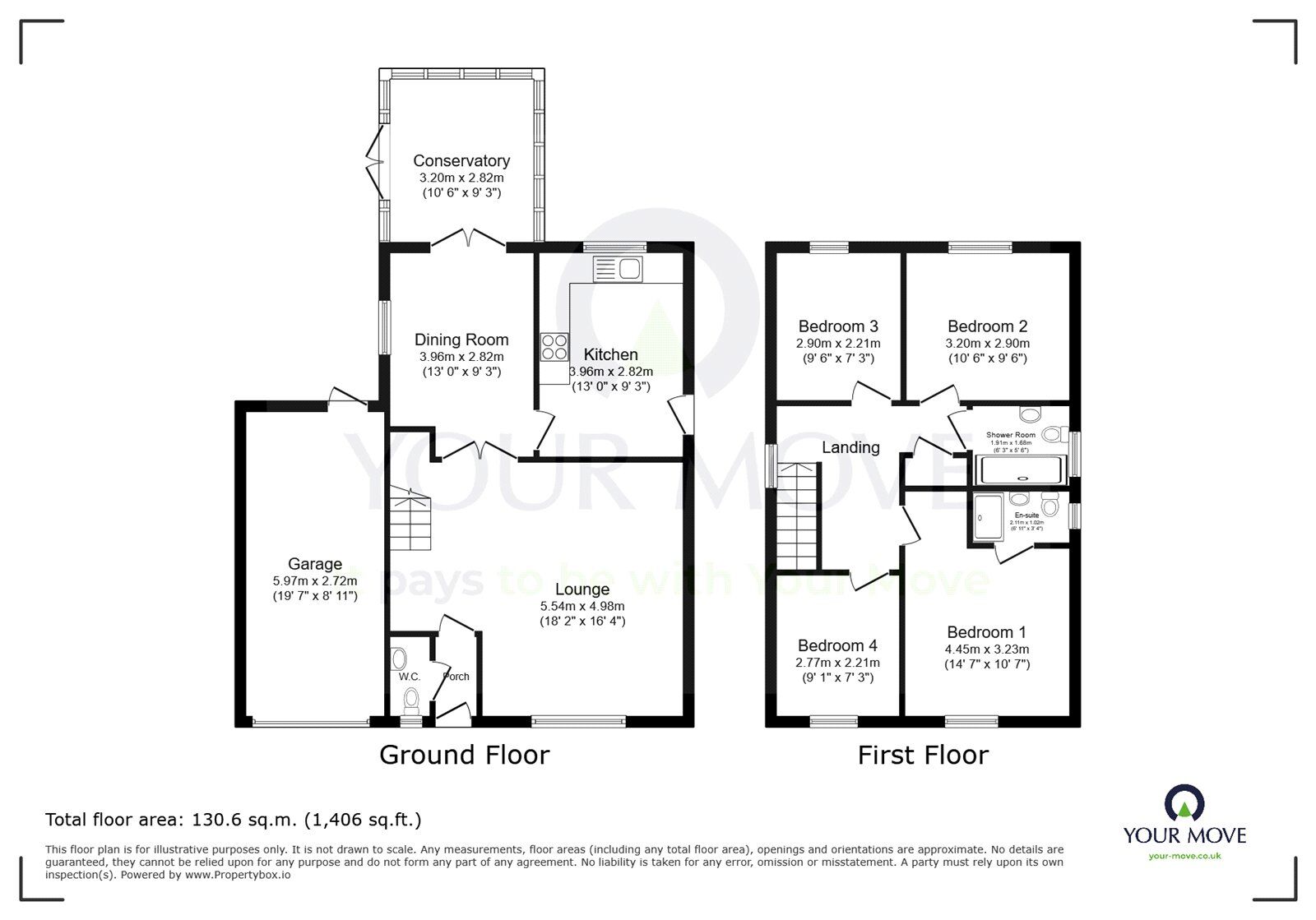 Floorplan of 4 bedroom Detached House for sale, Schofield Way, Eastbourne, East Sussex, BN23