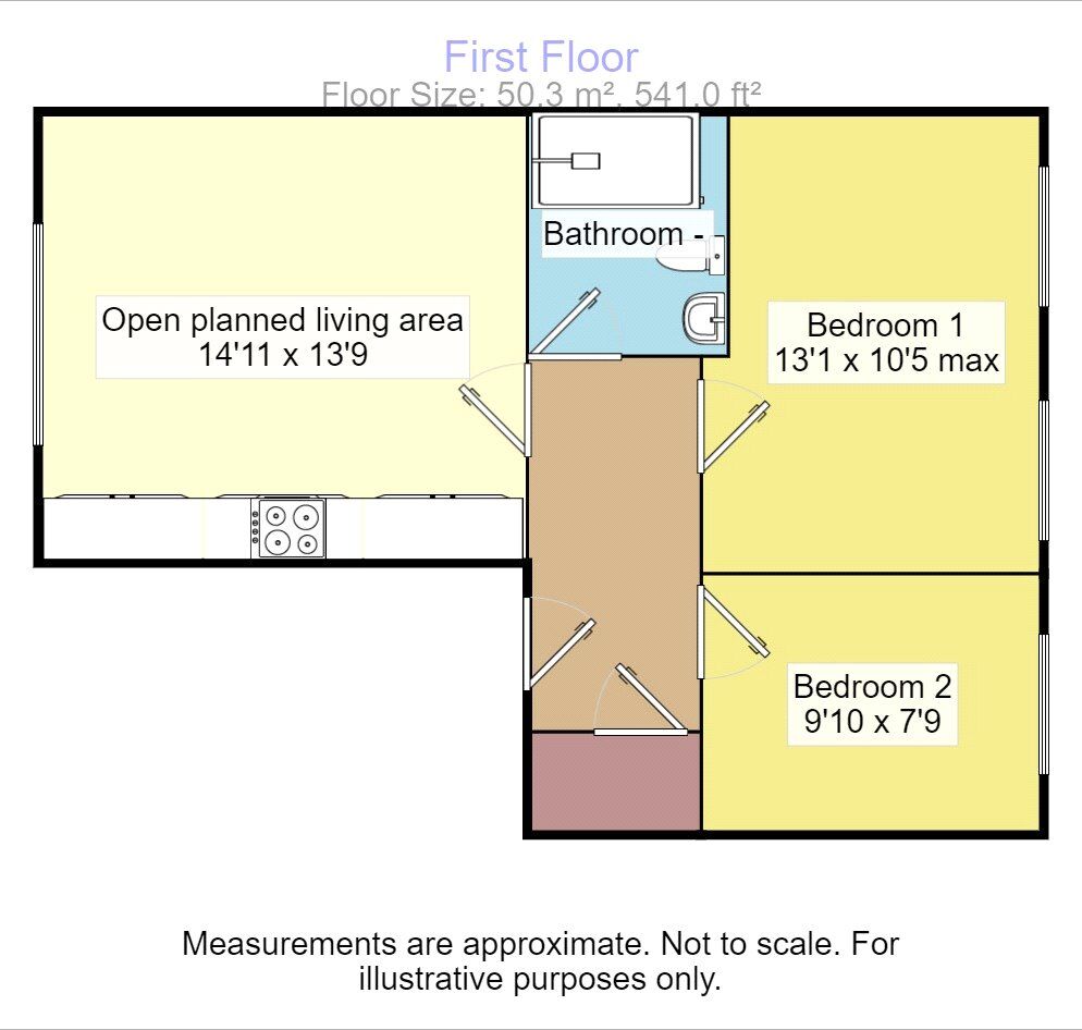 Floorplan of 2 bedroom  Flat for sale, College Road, Exeter, Devon, EX1
