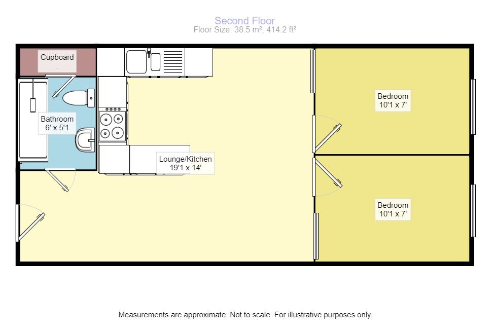 Floorplan of 2 bedroom  Flat to rent, Fore Street, Exeter, Devon, EX4