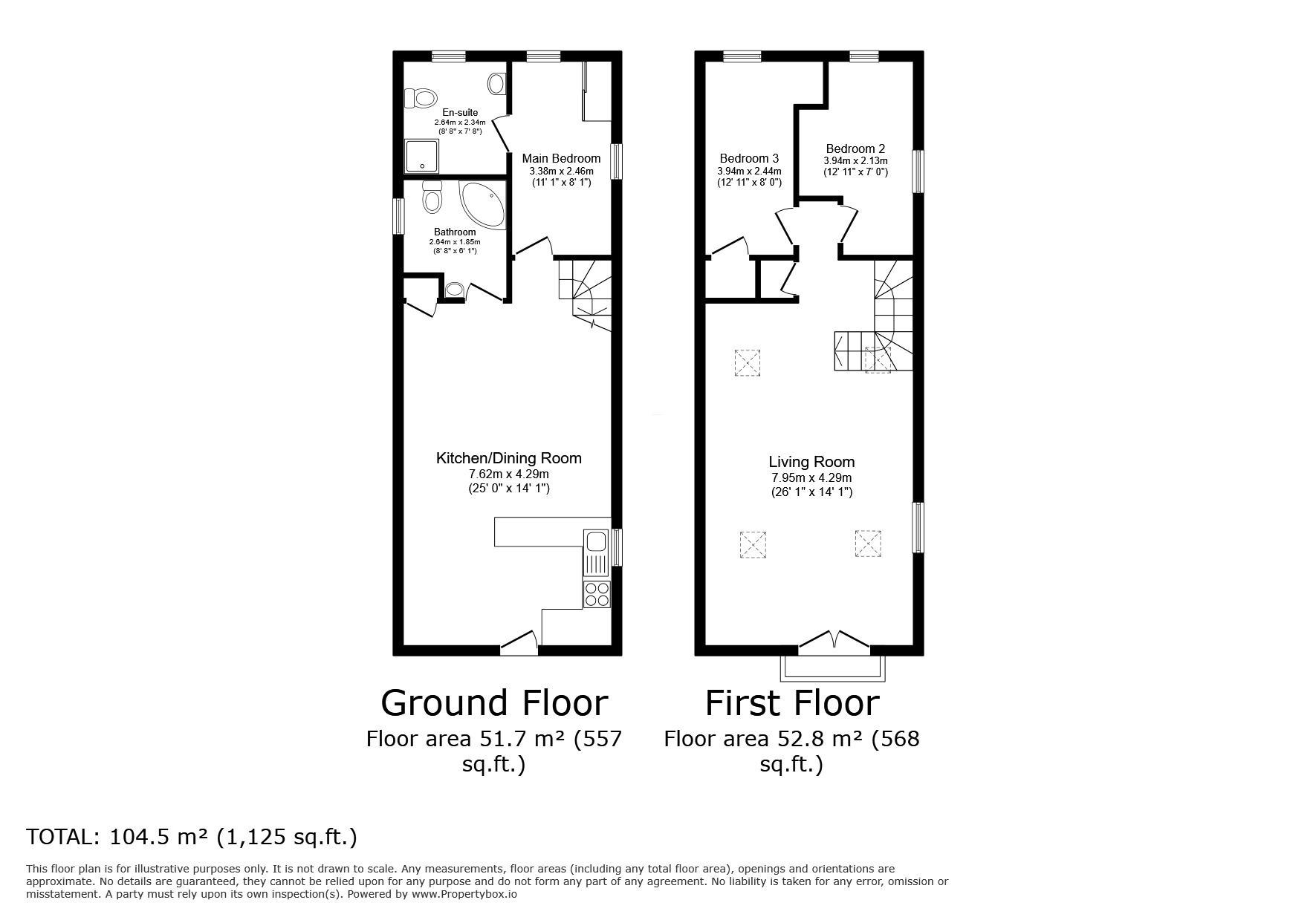 Floorplan of 3 bedroom Detached House to rent, Holly Ball Lane, Whimple, Devon, EX5