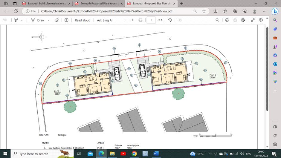 Floorplan of 2 bedroom Detached Land/Plot for sale, Anson Road, Exmouth, Devon, EX8