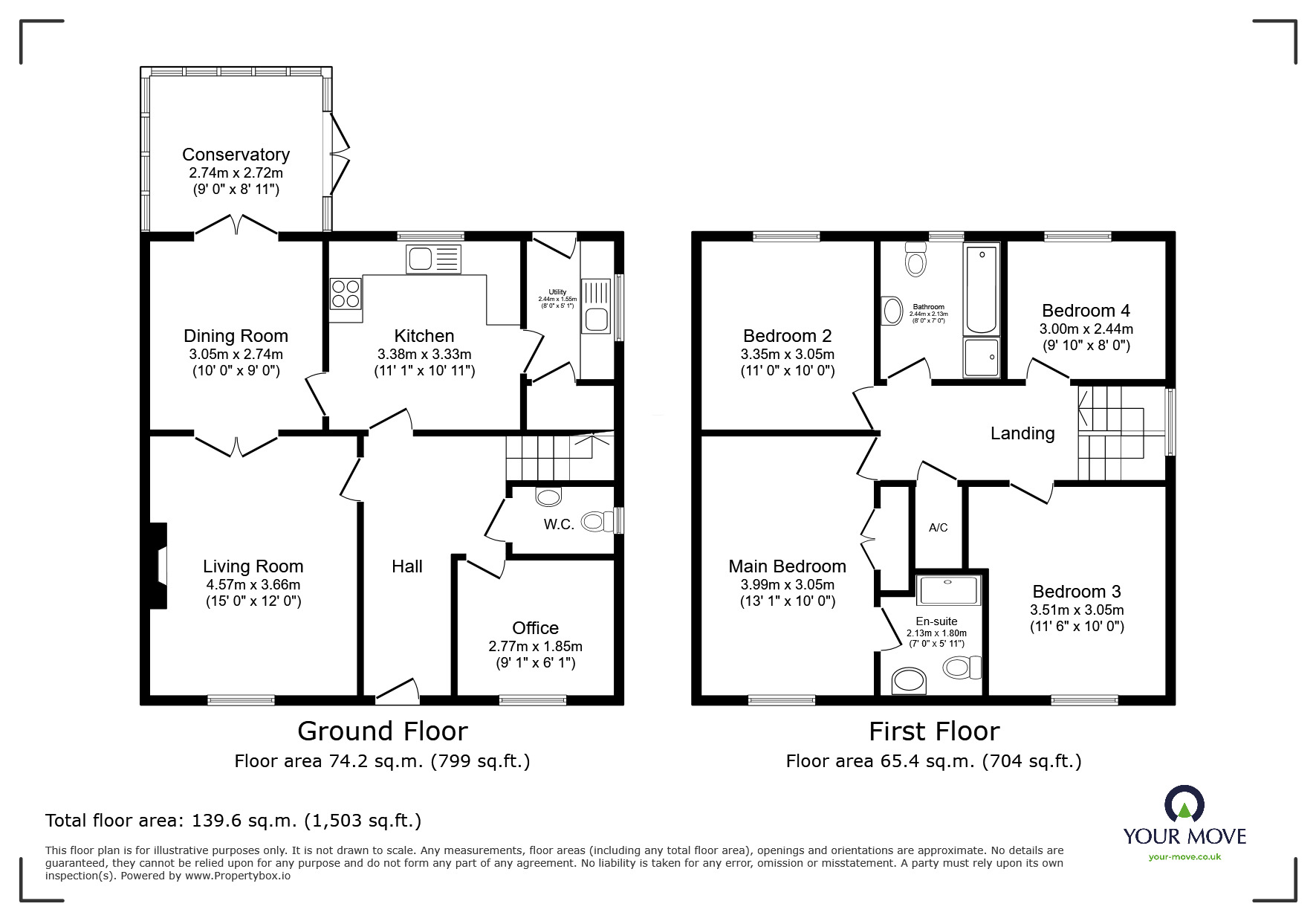 Floorplan of 5 bedroom Detached House for sale, Dart Walk, Exeter, Devon, EX2