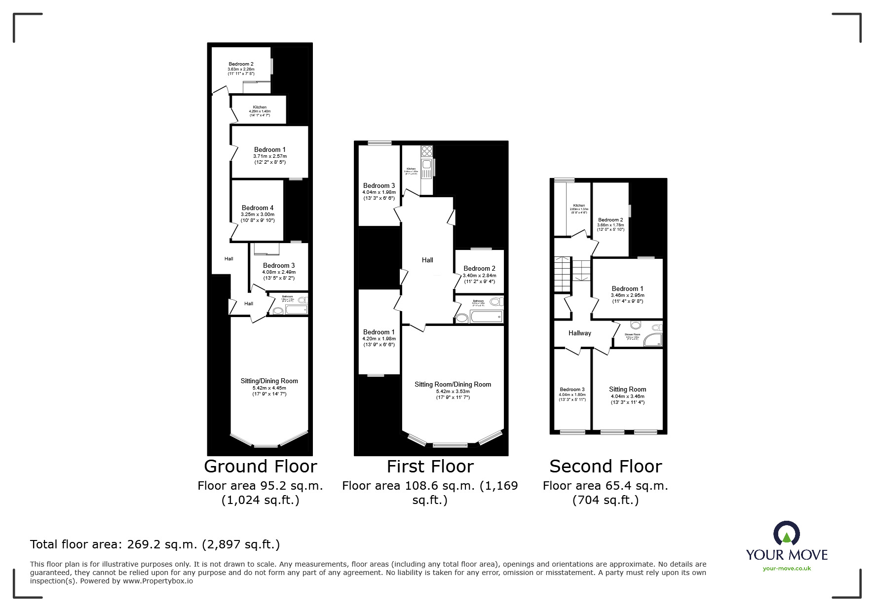 Floorplan of 10 bedroom Mid Terrace House for sale, Morton Road, Exmouth, Devon, EX8