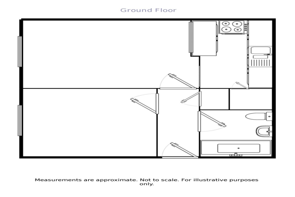 Floorplan of 1 bedroom Flat to rent, Kinnerton Way, Exeter, Devon, EX4