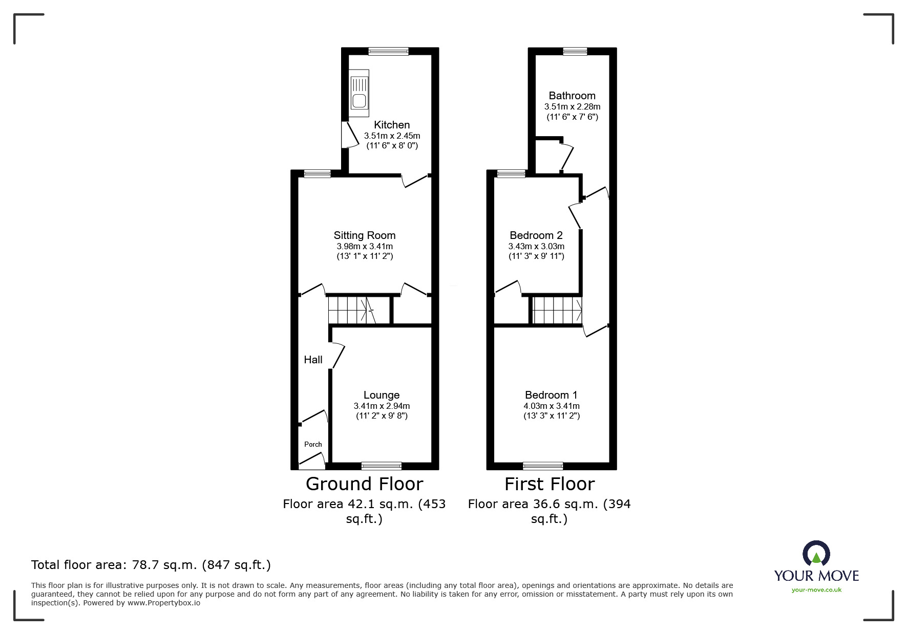 Floorplan of 2 bedroom Mid Terrace House for sale, Jackson Street, East Yorkshire, DN14