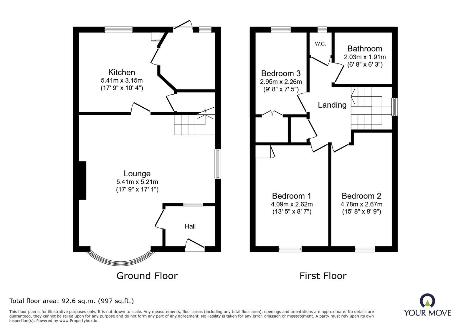 Floorplan of 3 bedroom Semi Detached House to rent, Cedar Wood, Gilberdyke, East Yorkshire, HU15