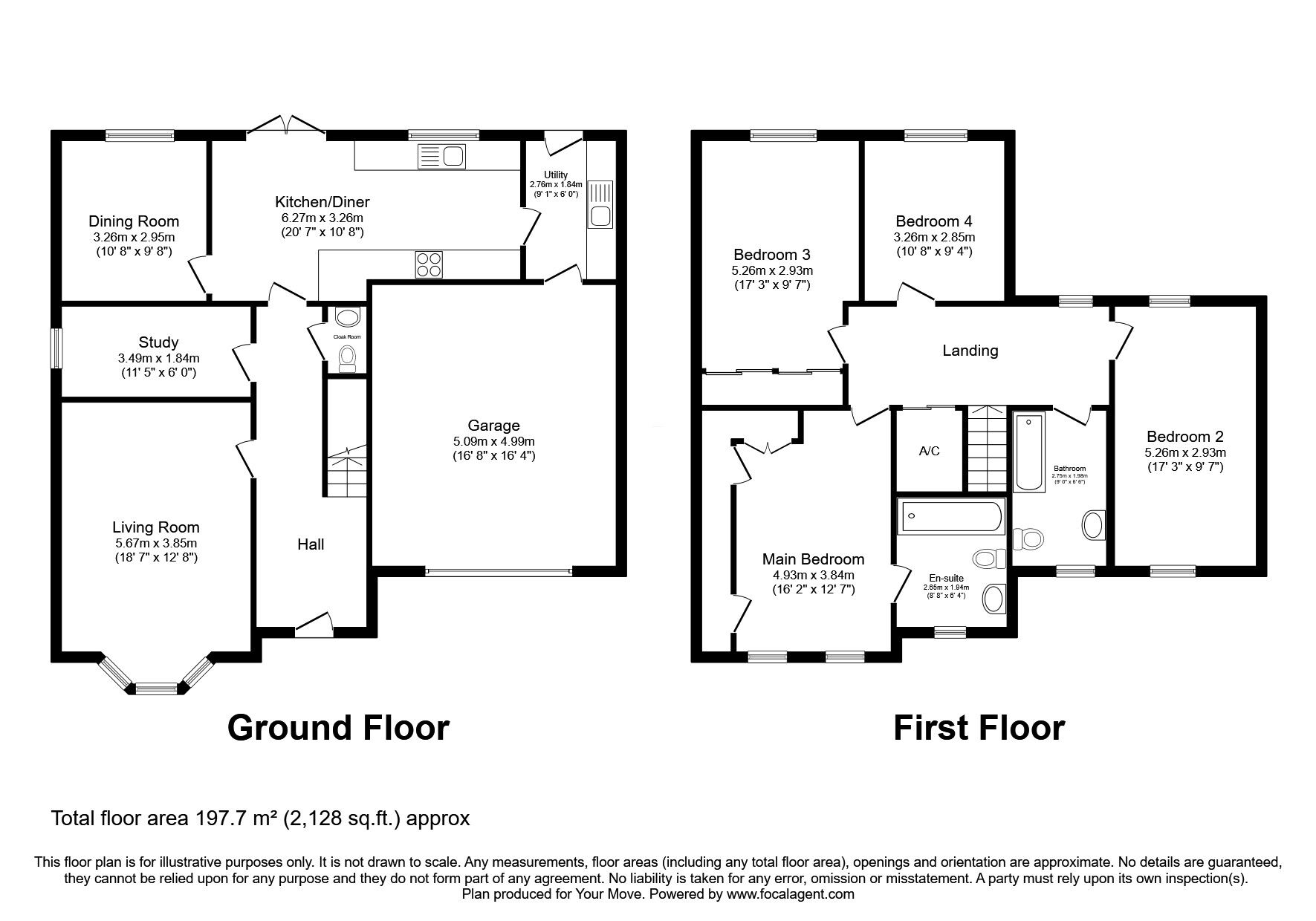 Floorplan of 4 bedroom Detached House for sale, Sandholme Park, Gilberdyke, East  Yorkshire, HU15