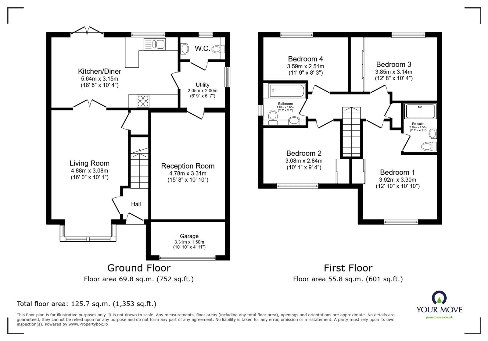 Floorplan of 4 bedroom Detached House for sale, Jeeves Drive, Goole, DN14