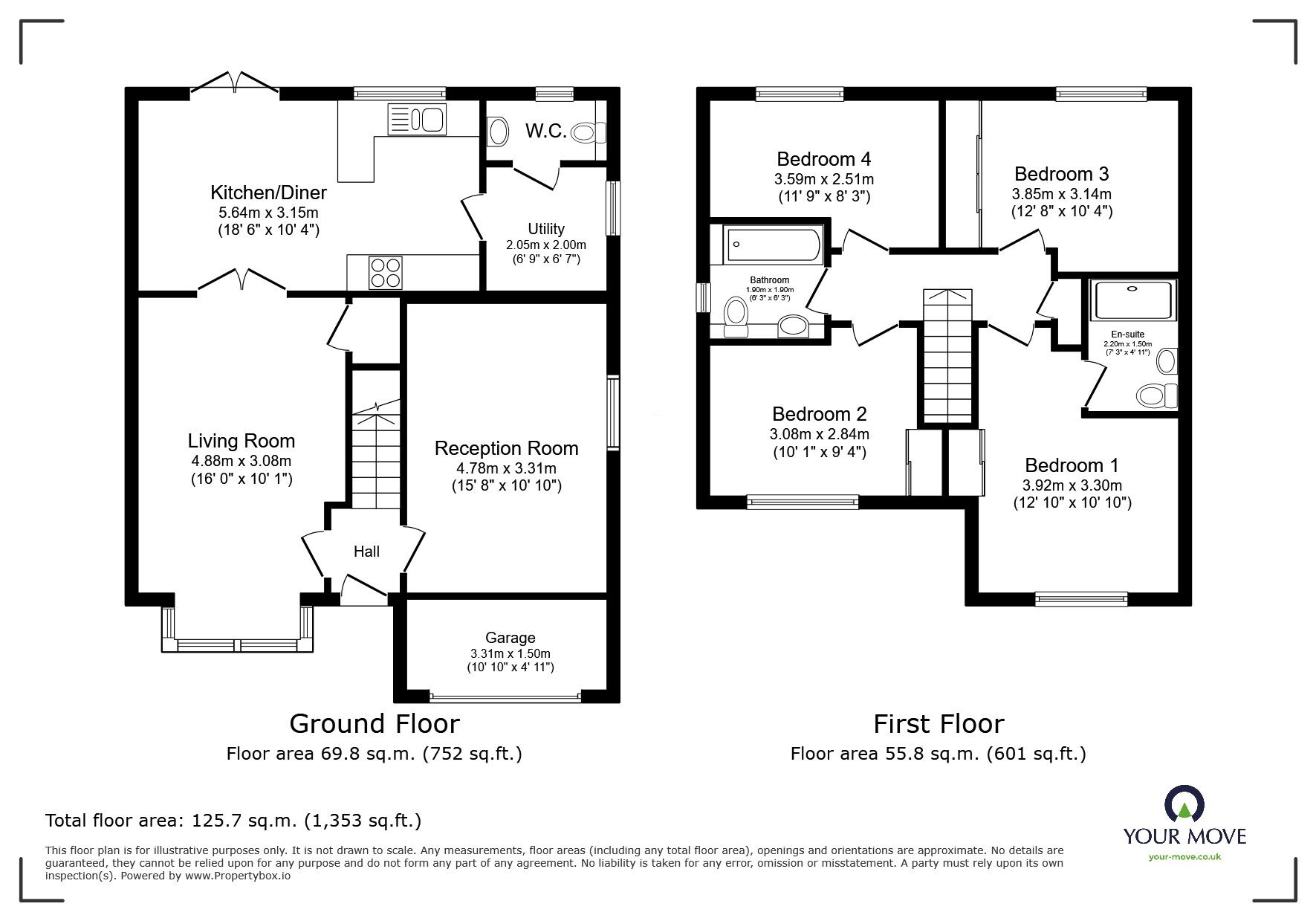 Floorplan of 4 bedroom Detached House for sale, Jeeves Drive, Goole, DN14