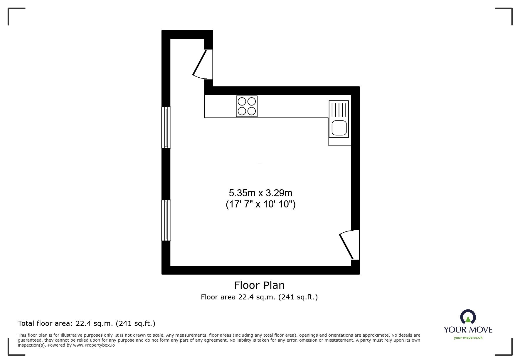 Floorplan of 1 bedroom  Flat to rent, Pasture Road, Goole, East Yorkshire, DN14