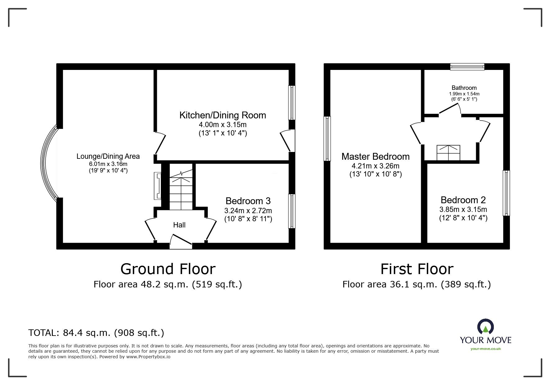 Floorplan of 3 bedroom Detached House for sale, Station Road, Rawcliffe, East Yorkshire, DN14