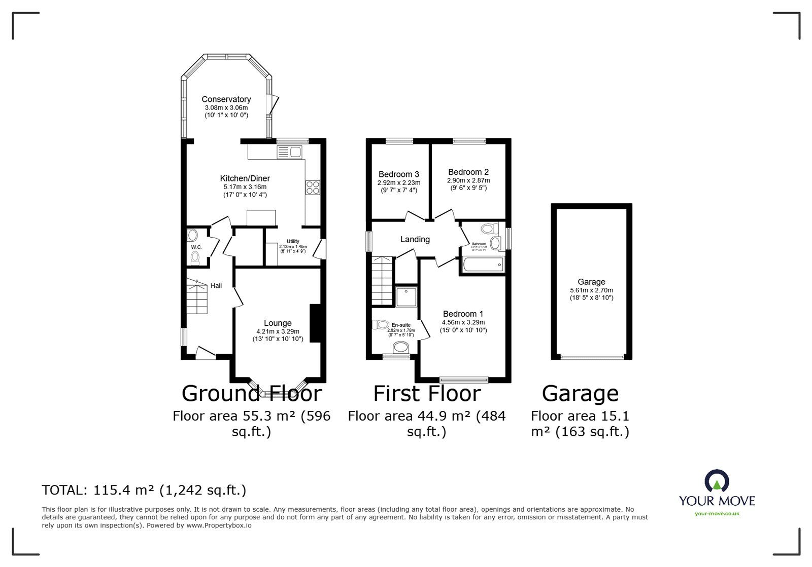Floorplan of 3 bedroom Detached House for sale, Queens Drive, Goole, East Yorkshire, DN14