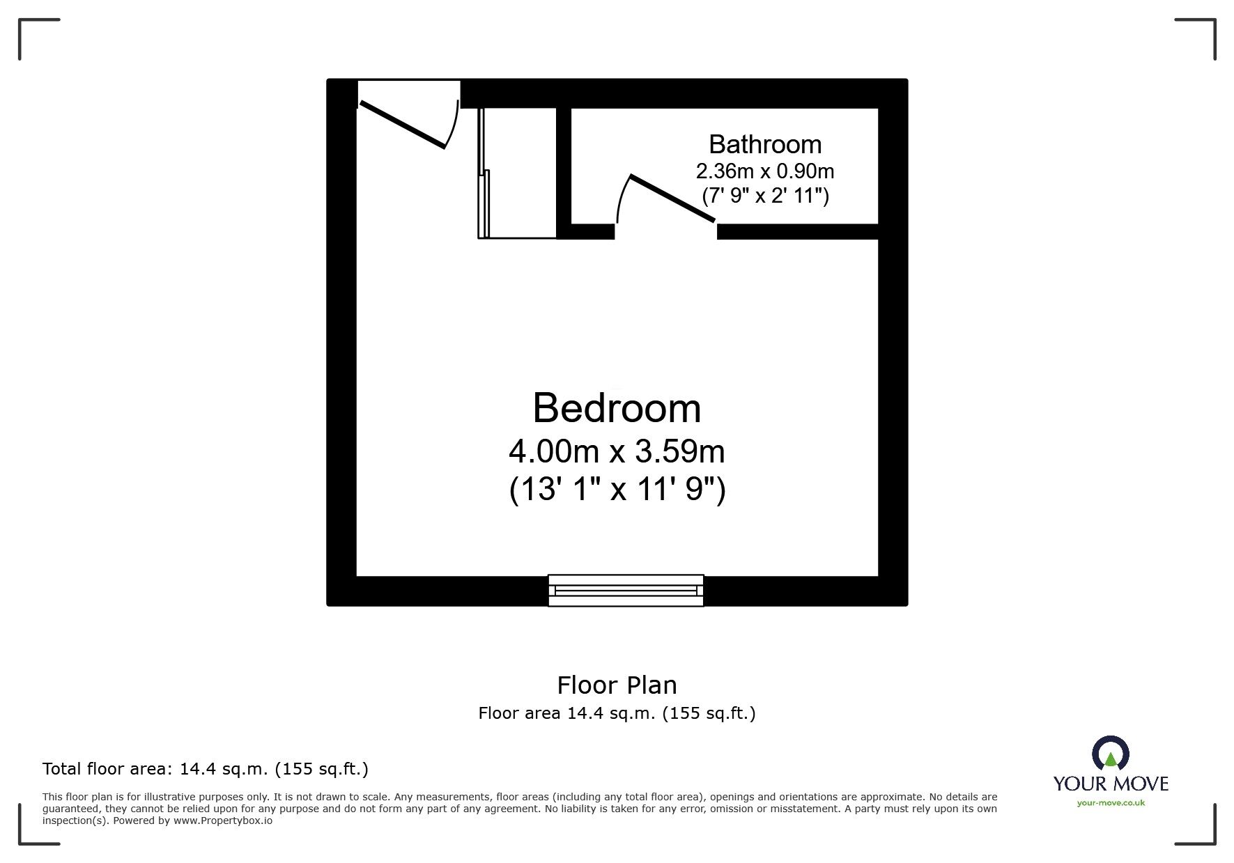 Floorplan of 1 bedroom  House to rent, Jackson Street, Goole, East Yorkshire, DN14