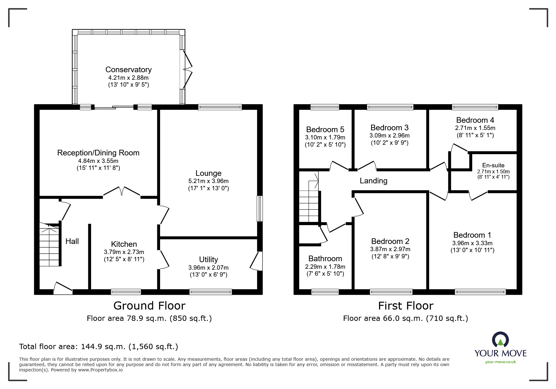 Floorplan of 5 bedroom Semi Detached House for sale, The Meadows, Howden, Goole, DN14