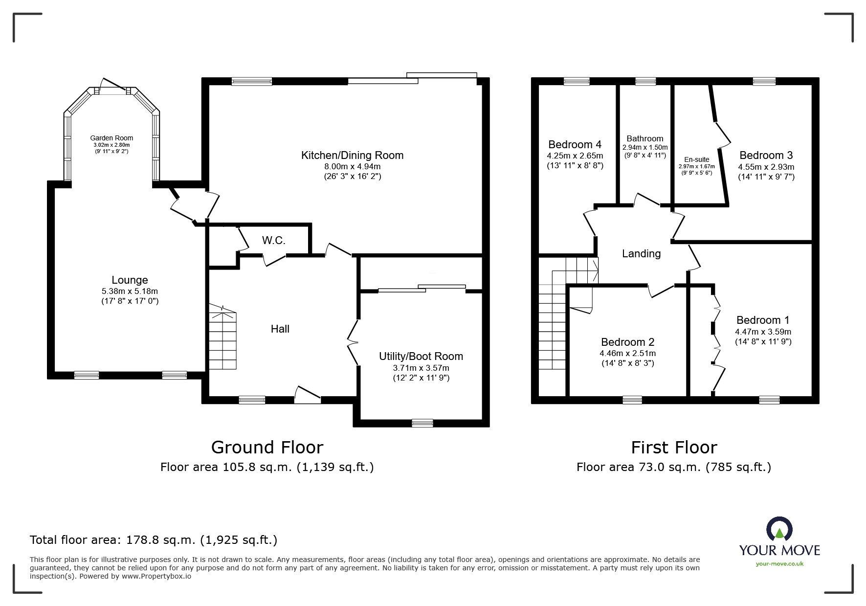 Floorplan of 4 bedroom Detached House for sale, West End, Rawcliffe, East Yorkshire, DN14