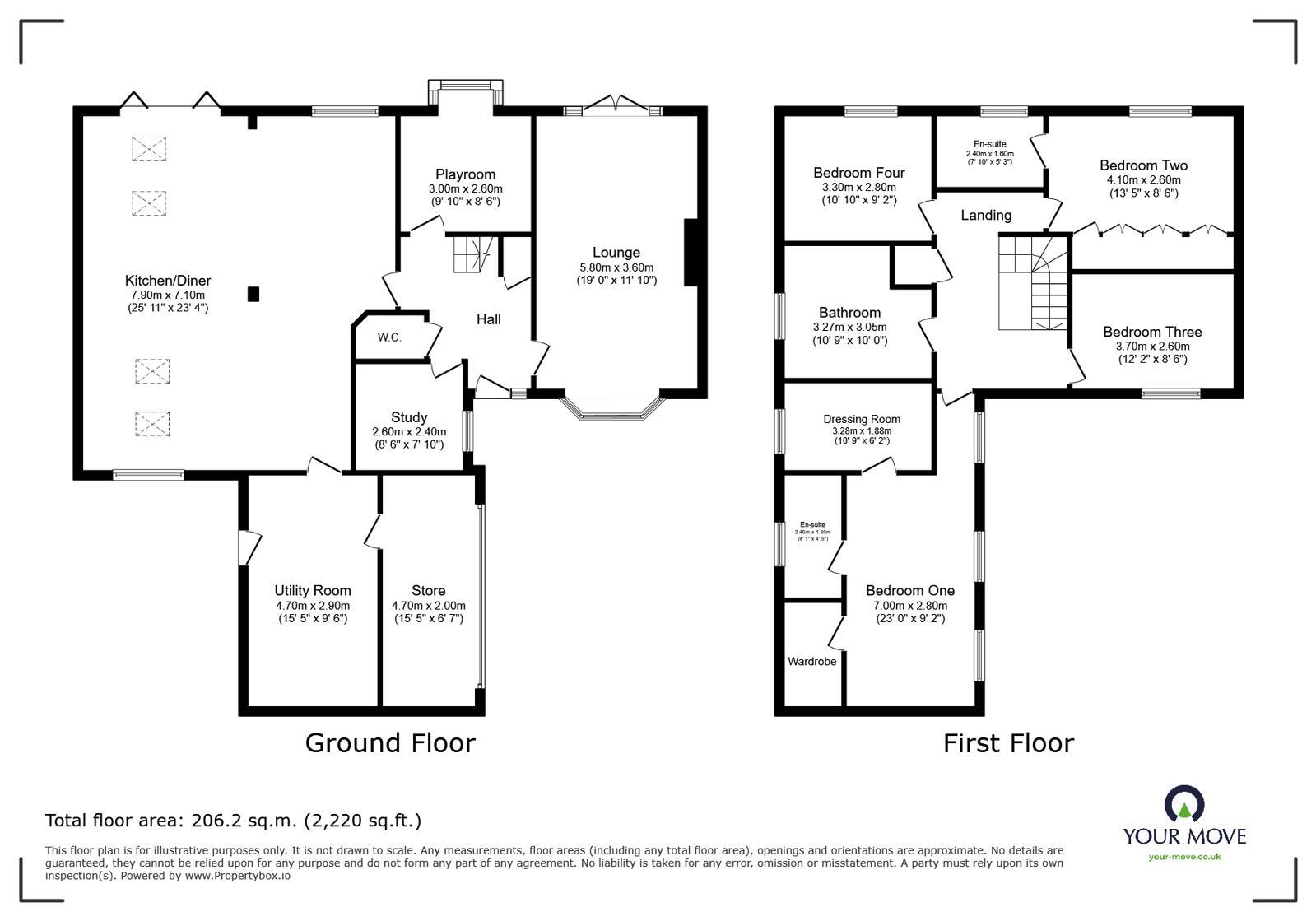 Floorplan of 4 bedroom Detached House for sale, Olive Grove, Goole, East Riding of Yorkshire, DN14