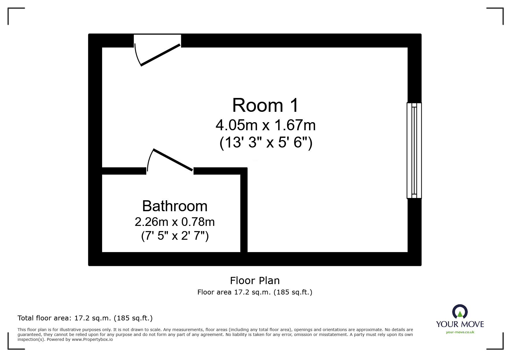Floorplan of 1 bedroom  Property to rent, Carlisle Street, Goole, East Riding of Yorkshi, DN14