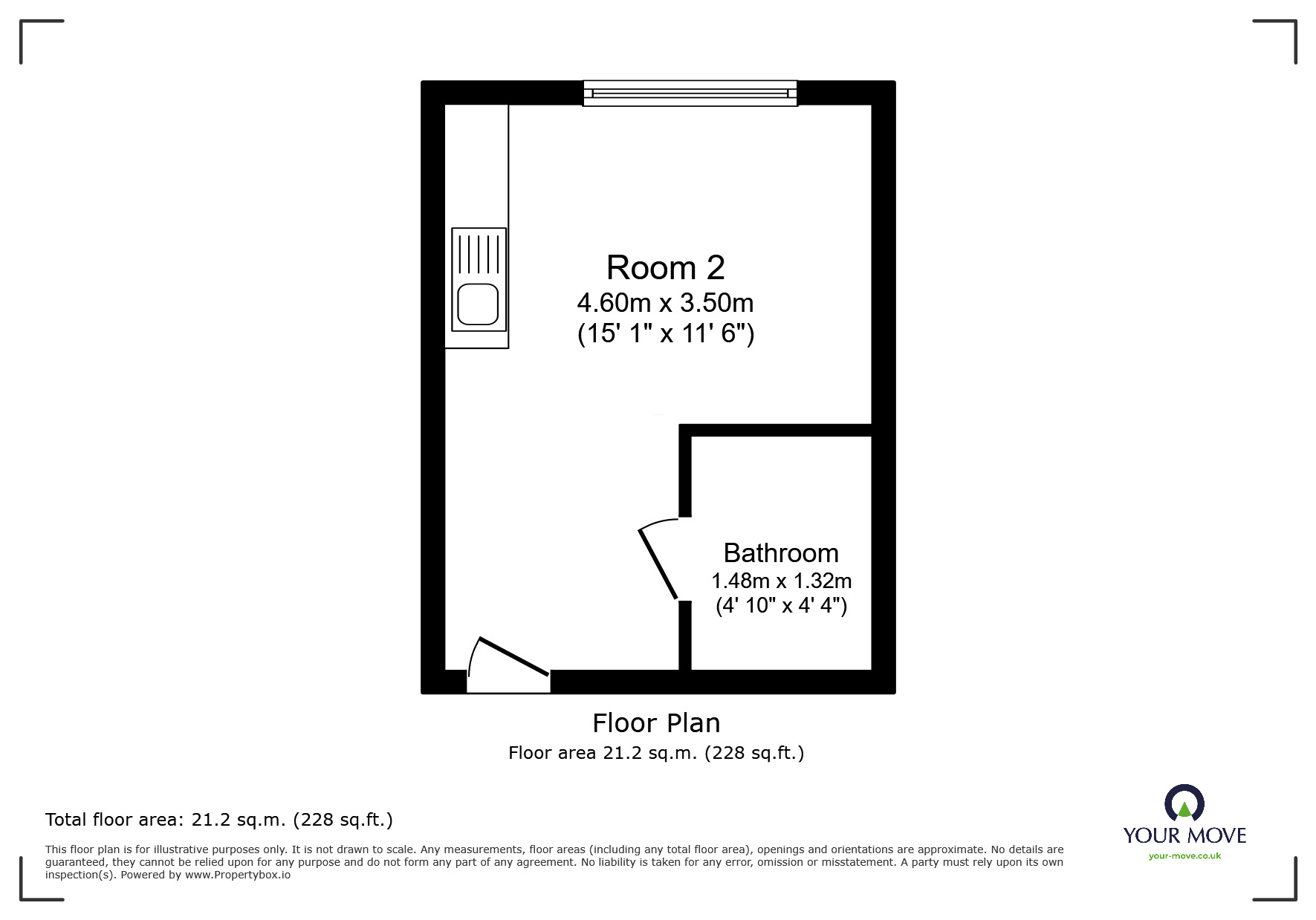 Floorplan of 1 bedroom  Room to rent, Carlisle Street, Goole, East Riding of Yorkshi, DN14